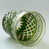 Handgefertigtes Edo-Kiriko-Kristallglas im zweifarbigen Design Edo Kiriko Handcrafted Dual-Tone Crystal Glass | Geometric Faceted Cut - 4