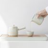 Plum Blossom Porcelain Kungfu Tea Set with Tray - 9 Pcs - 7