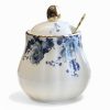 Zucker- und Milchset aus Porzellan mit Rosenmuster Rose Pattern Porcelain Sugar and Creamer Set | Elegant Tea Accessories - 1