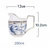 Blue & White Magnolia Bone China Creamer & Sugar Bowl Set | Yucca Collection - 3