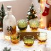 Handgeschliffenes Edo-Kiriko Sake-Glas aus grün-bernsteinfarbenem Kristall Edo Kiriko Green-Amber Crystal Sake Glass | Handcrafted Japanese Drinkware - 8