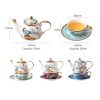 Phoenix English Tea Set for One: Elegant Bone China Teapot - 6