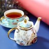 Phoenix English Tea Set for One: Elegant Bone China Teapot - 2