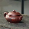 Handmade Plum Blossom Bird Yixing Purple Clay Tea Set - 2