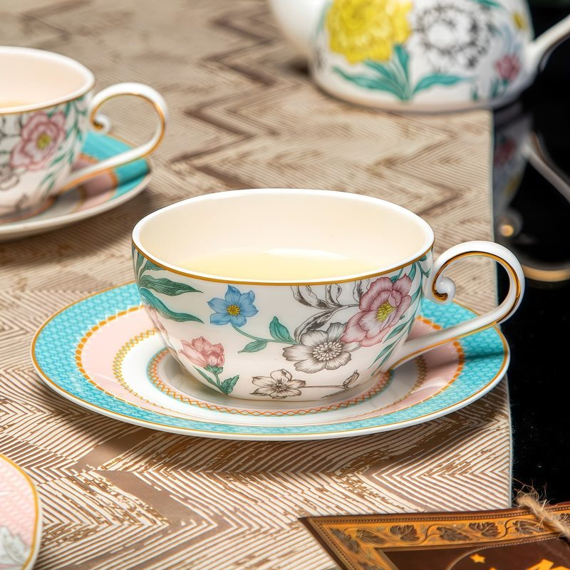 Tea-for-One-Set „Mailänder Garten“ aus Bone China Milan Garden Chrysanthemum Bone China Tea for One Set - 4