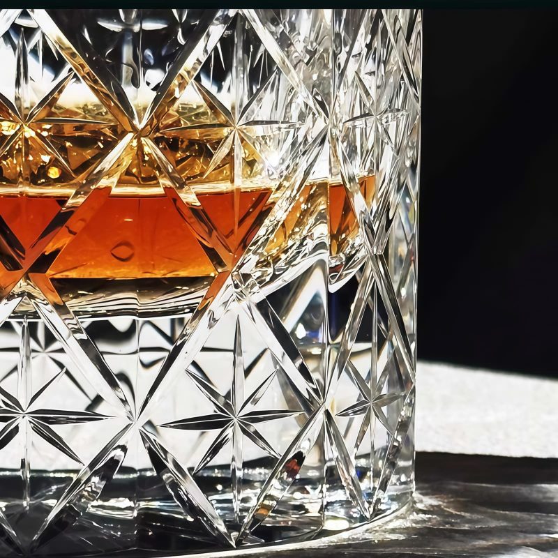 Edo Kiriko Star Cut Crystal Whisky Glass | Handcrafted Japanese Tumbler - 6