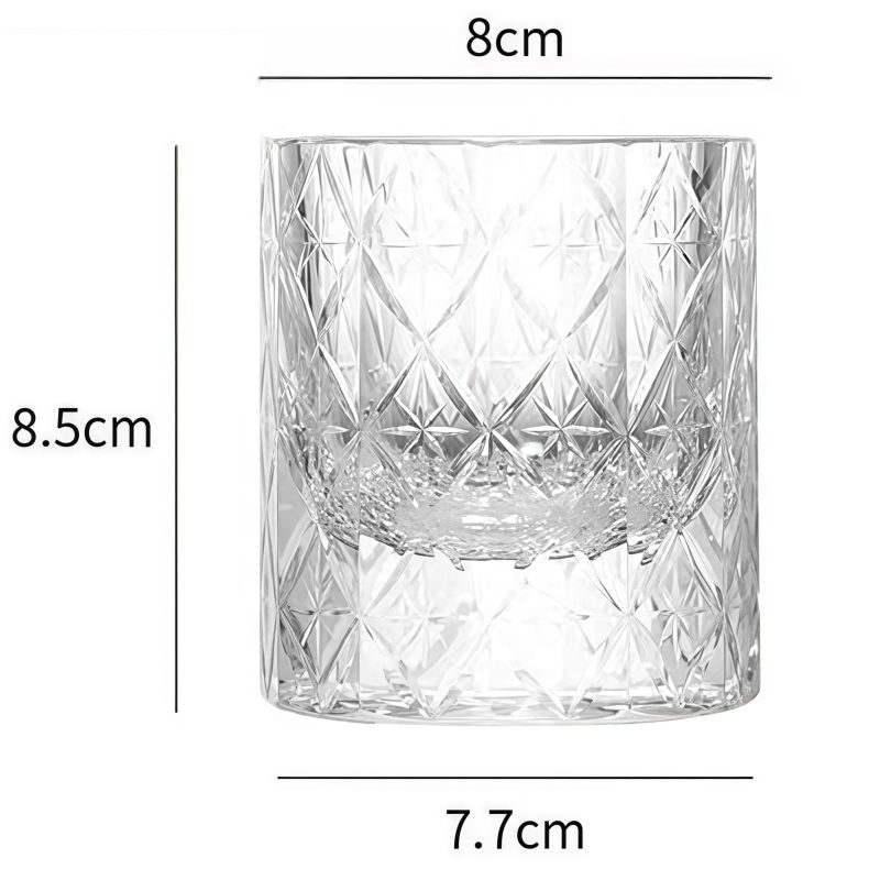 Edo Kiriko Star Cut Crystal Whisky Glass | Handcrafted Japanese Tumbler - 7