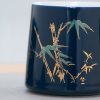 Teetasse aus Porzellan mit Bambus-Motiv, Sieb und Deckel Bamboo Pattern Porcelain Tea Mug with Infuser & Lid | 12 OZ Loose Leaf - 5
