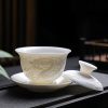 Edles Gongfu-Teeset aus Keramik mit Drachenrelief Exquisite Dragon Relief Ceramic Gongfu Tea Set - Authentic Chinese Tradition - 3