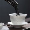 Edles Gongfu-Teeset aus Keramik mit Drachenrelief Exquisite Dragon Relief Ceramic Gongfu Tea Set - Authentic Chinese Tradition - 1