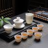 Edles Gongfu-Teeset aus Keramik mit Drachenrelief Exquisite Dragon Relief Ceramic Gongfu Tea Set - Authentic Chinese Tradition - 9