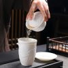 Edles Gongfu-Teeset aus Keramik mit Drachenrelief Exquisite Dragon Relief Ceramic Gongfu Tea Set - Authentic Chinese Tradition - 4