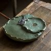 Lotus Japanese Gongfu Tea Set - Rough Pottery Ceremony Set - 1