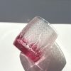 Handgefertigtes Edo-Kiriko-Whiskyglas „Pink Ember“ Edo Kiriko Handcrafted Pink Ember Whiskey Glass - Starburst Crystal Tumbler - 2