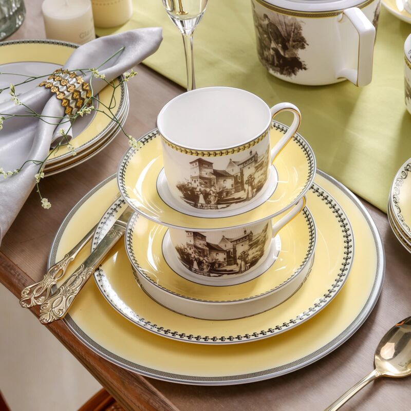 Handgefertigtes Skagen Teeservice aus feinstem Bone China Skagen Handcrafted Bone China Tea Set | Vintage European Dinnerware - 9