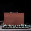 Handgefertigtes Gongfu-Teeservice aus Seladon-Porzellan mit Wassermelonen-Struktur Watermelon Texture Celadon Gongfu Tea Set | Handmade Jingdezhen Porcelain - 8