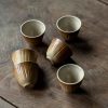 Rustikales Teeset aus holzgefeuerter Keramik mit brauner Glasur Rustic Wood-Fired Brown Glaze Pottery Tea Set - 2