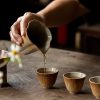 Rustikales Teeset aus holzgefeuerter Keramik mit brauner Glasur Rustic Wood-Fired Brown Glaze Pottery Tea Set - 7