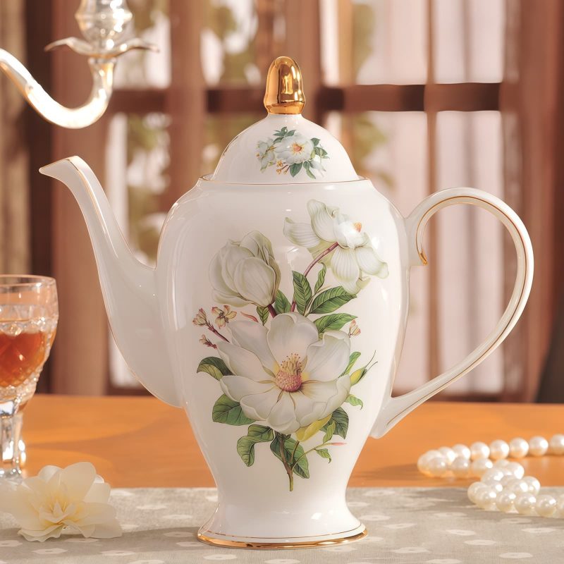 Vintage Camellia Bone China Tea Set - 15pc English Afternoon Tea Set - 3