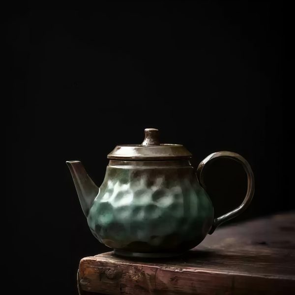Maple Leaf Pottery Gongfu Tea Set with Tray | Elegant Chinese Tea Ceremony - 1