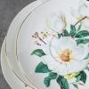 Teeservice aus Bone China mit Kamelien-Motiv und Golddekor Camellia Flower Bone China Tea Cup & Saucer Set with Gold Accents - 4
