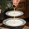 Florale Etagere aus Bone China Floral Bone China Cupcake Stand | Elegant Dessert Display - 1