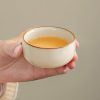 Beige Minimalist Ru Kiln Ceramic Gongfu Tea Set - 5