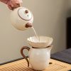Beige Minimalist Ru Kiln Ceramic Gongfu Tea Set - 3