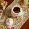 Klassische europäische Vintage-Teedose aus Keramik mit Hibiskus-Motiv Vintage Hibiscus Ceramic Airtight Tea Caddy | European Loose Leaf Storage - 5