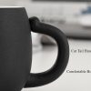 Keramik-Teetasse mit Katzenmotiv, Teesieb & Deckel Cat Face Ceramic Tea Mug with Infuser & Lid (12 oz) - 5