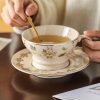 Bunny Floral Porcelain Tea for One Set with Gold Trimmings - 4