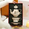 Tea-for-One-Set aus Porzellan mit Bären-Illustration Bear Illustration Porcelain Tea for One Set | Whimsical Teapot & Cup - 8