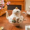 Tea-for-One-Set aus Porzellan mit Bären-Illustration Bear Illustration Porcelain Tea for One Set | Whimsical Teapot & Cup - 6