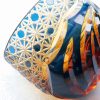 Edo Kiriko Blue-Amber Crystal Sake Glass | Handcrafted Japanese Glassware - 13