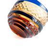 Edo Kiriko Blue-Amber Crystal Sake Glass | Handcrafted Japanese Glassware - 15