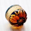 Edo Kiriko Blue-Amber Crystal Sake Glass | Handcrafted Japanese Glassware - 9
