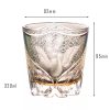 Edo Kiriko handgefertigtes Whiskyglas „Gray Phoenix“ mit Pfauenmotiv in Holzbox Edo Kiriko Peacock Pattern Whisky Glass - Gray Phoenix Edition - 8