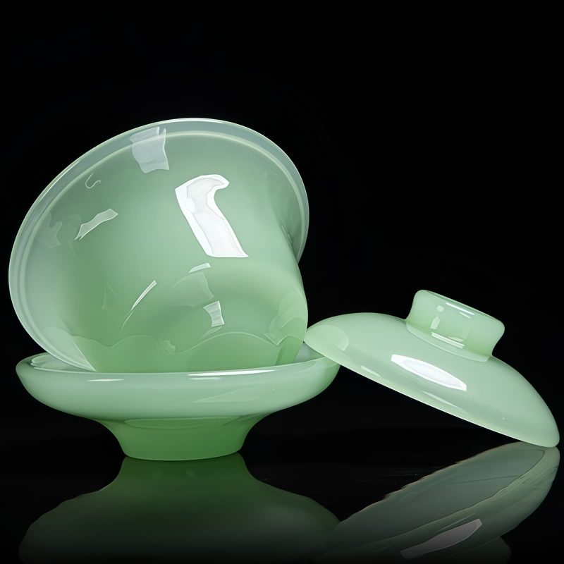 Farbenfrohes Gongfu-Teeservice aus Liuli-Glas Colorful Liuli Glass Chinese Gongfu Tea Set - Elegant Tea Ceremony - 6