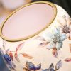 Peony Ceramic Tea Caddy with Gold Deer Lid & Airtight Seal - 4
