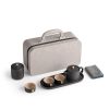 Tragbares Gongfu-Reiseteeset aus chinesischer Keramik Portable Chinese Ceramic Gongfu Travel Tea Set - Luxury On-the-Go - 6