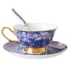 Elegantes Teetassen- und Untertassen-Set aus Bone China Elegant Bone China Tea Cup and Saucer Set | Luxury Porcelain - 6