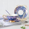 Elegantes Teetassen- und Untertassen-Set aus Bone China Elegant Bone China Tea Cup and Saucer Set | Luxury Porcelain - 2