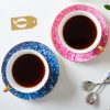 Elegantes Teetassen- und Untertassen-Set aus Bone China Elegant Bone China Tea Cup and Saucer Set | Luxury Porcelain - 5