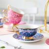 Elegantes Teetassen- und Untertassen-Set aus Bone China Elegant Bone China Tea Cup and Saucer Set | Luxury Porcelain - 1