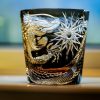 Handgefertigtes Edo-Kiriko-Whiskyglas mit Drachenmotiv und Holzkiste Edo Kiriko Dragon Motif Whisky Glass | Handcrafted Japanese Glass - 3