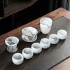 Transparent Liuli Glass Gaiwan Tea Set for Kung Fu Tea - 1