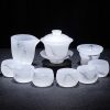 Transparent Liuli Glass Gaiwan Tea Set for Kung Fu Tea - 6