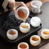 Transparent Liuli Glass Gaiwan Tea Set for Kung Fu Tea - 3