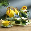Floral Enamel English Porcelain Tea Set | Elegant Afternoon Tea Collection - 6