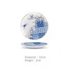 Handgefertigtes Bone-China-Geschirrset Golden Garden mit Goldakzenten Golden Garden Bone China Dinnerware Set with Gold Accents | INGRI - 14